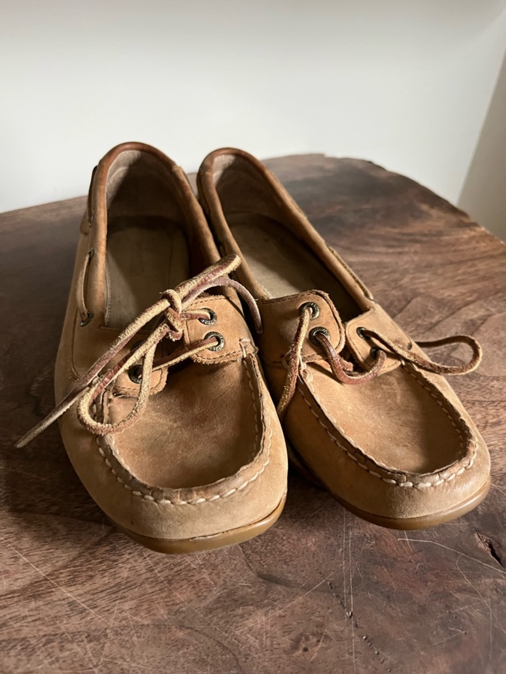 Sperry Top Sider Women's Tan Leather Boat Shoes 8.5